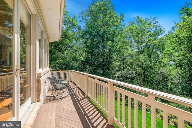 7005 Natelli Woods Ln, Bethesda, MD 20817 - view of wooden deck