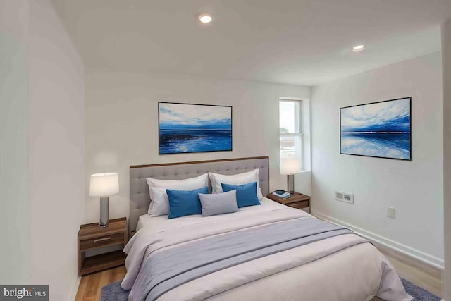 1625 Belt St, Baltimore, MD 21230 - bedroom with wood finished floors, baseboards, and recessed lighting