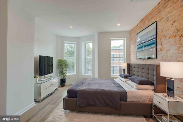1625 Belt St, Baltimore, MD 21230 - bedroom featuring wood finished floors, multiple windows, baseboards, and recessed lighting