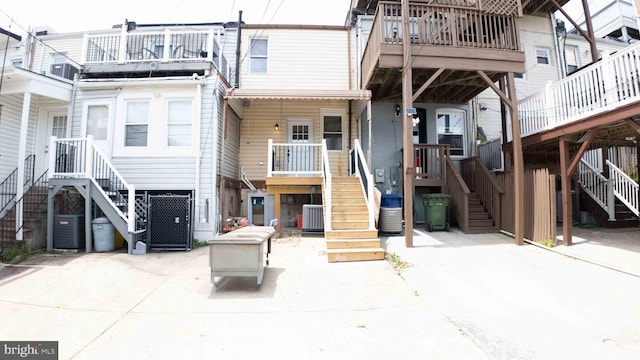 1625 Belt St, Baltimore, MD 21230 - rear view of house with stairs and central AC