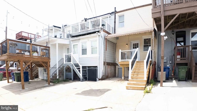 1625 Belt St, Baltimore, MD 21230 - rear view of property featuring stairs