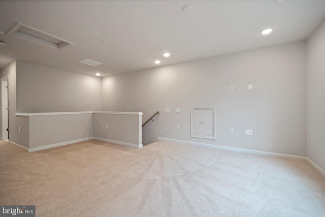 15741 Gardenia Ridge Way, Haymarket, VA 20169 - unfurnished room featuring carpet floors, attic access, recessed lighting, and baseboards