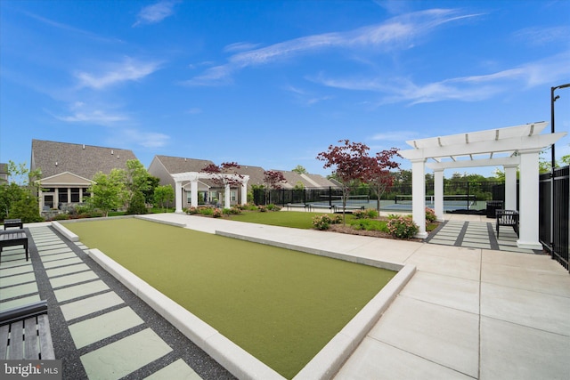 15741 Gardenia Ridge Way, Haymarket, VA 20169 - view of community with a game area, a pergola, and a tennis court