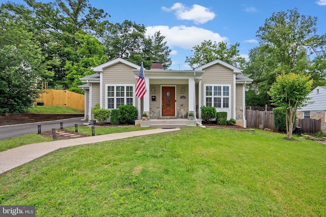 3949 Taney Ave, Alexandria, VA 22304 - view of front facade featuring a chimney