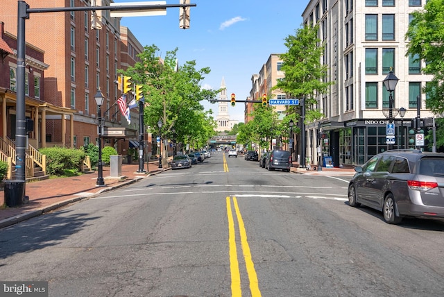 3949 Taney Ave, Alexandria, VA 22304 - view of asphalt street with street lights, sidewalks, and curbs