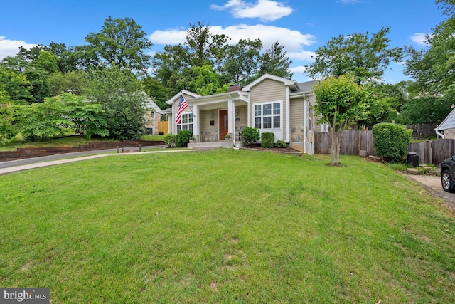 3949 Taney Ave, Alexandria, VA 22304 - view of front of home featuring a porch and a chimney