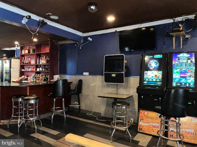view of indoor dry bar