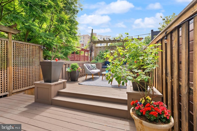 2314 20th St NW, Washington, DC 20009 - view of wooden deck