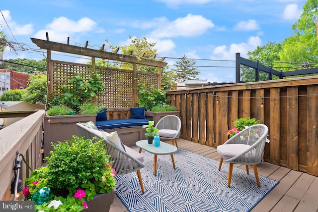 2314 20th St NW, Washington, DC 20009 - view of wooden deck