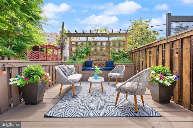 2314 20th St NW, Washington, DC 20009 - view of wooden deck