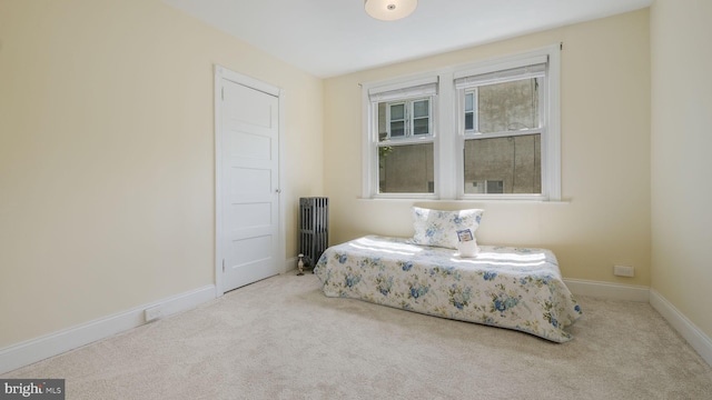 409 W 10th Ave, Conshohocken, PA 19428 - bedroom featuring radiator heating unit, carpet floors, and baseboards