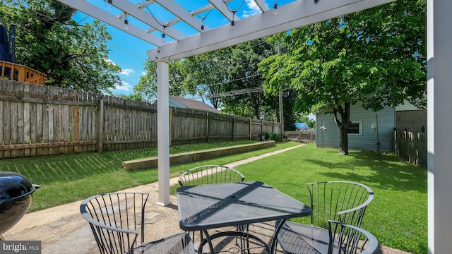 409 W 10th Ave, Conshohocken, PA 19428 - view of patio featuring a pergola and outdoor dining area