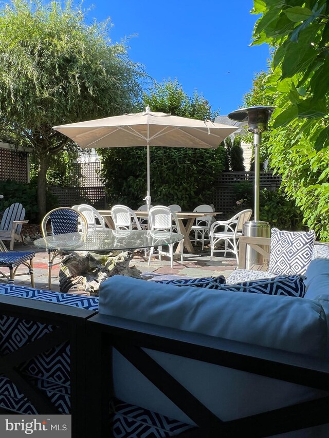 204 Coral St, Beach Haven, NJ 08008 - view of patio with outdoor dining space and an outdoor hangout area