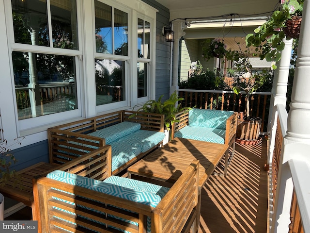 204 Coral St, Beach Haven, NJ 08008 - wooden deck featuring a porch