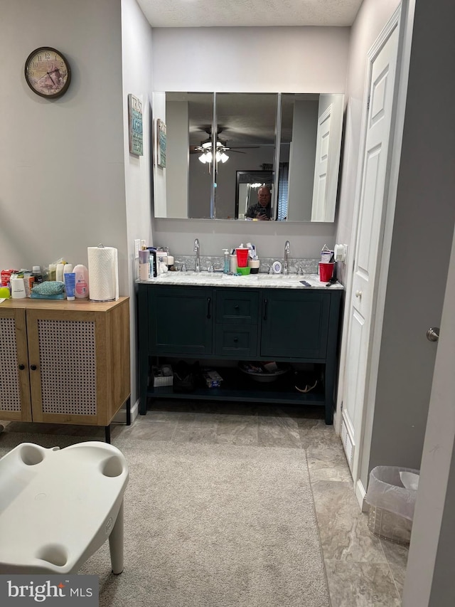 71 Shultz Way, Moorefield, WV 26836 - bathroom with double vanity and ceiling fan