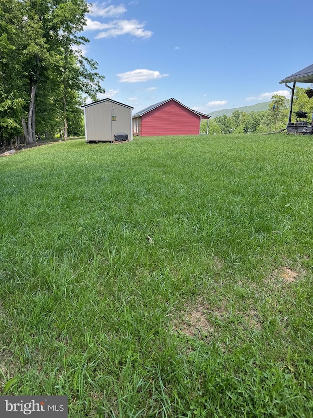 71 Shultz Way, Moorefield, WV 26836 - view of grassy yard with an outdoor structure