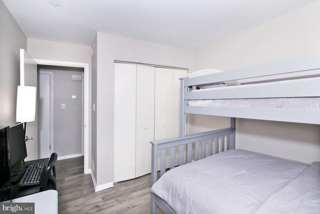 220 Brian Dr, Enola, PA 17025 - bedroom featuring wood finished floors, baseboards, and a closet