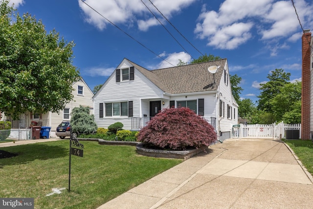 74 N Chester Ave, Riverside, NJ 08075 - view of front of property with central AC unit and roof with shingles