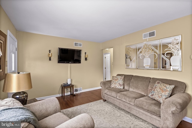 74 N Chester Ave, Riverside, NJ 08075 - living room featuring wood finished floors and baseboards