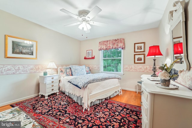 15320 Durant St, Silver Spring, MD 20905 - bedroom featuring light wood-style flooring and ceiling fan