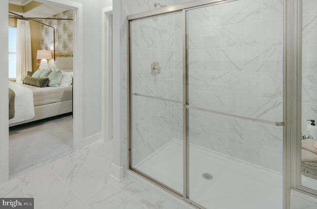 36531 Burleson Dr, Frankford, DE 19945 - full bathroom featuring ensuite bathroom, a marble finish shower, and marble finish floors