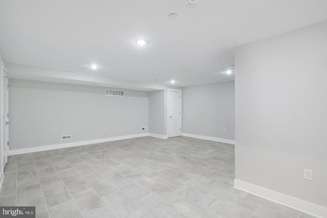 1212 E Susquehanna Ave Unit D, Philadelphia, PA 19125 - finished basement with recessed lighting and baseboards