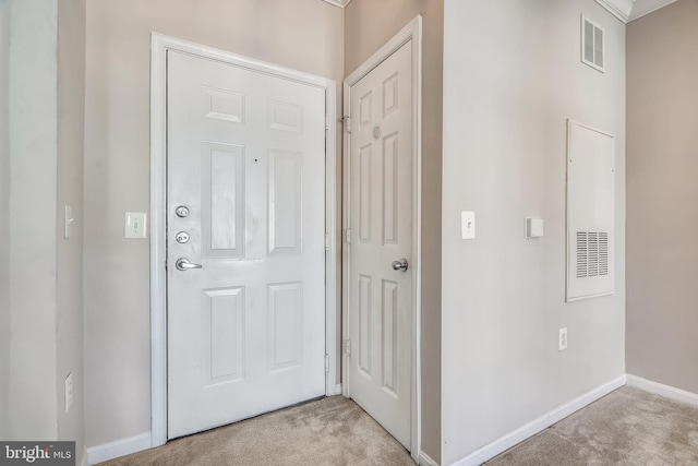 2765 Centerboro Dr Unit 362, Vienna, VA 22181 - entryway featuring light colored carpet and baseboards