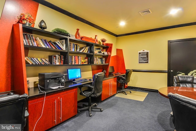 2765 Centerboro Dr Unit 362, Vienna, VA 22181 - carpeted office with crown molding