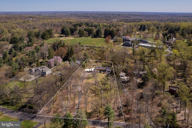 70 Heather Ln, Princeton, NJ 08540 - view of property location featuring property parcel outlined and a heavily wooded area