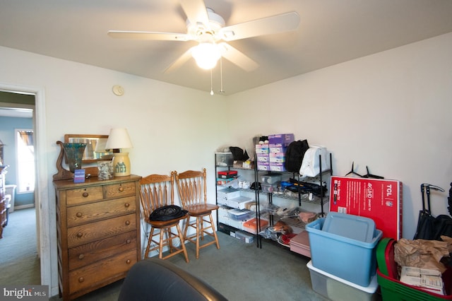 5294 Bucktown Rd, Cambridge, MD 21613 - bedroom with carpet flooring and a ceiling fan