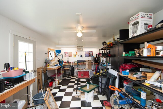 5294 Bucktown Rd, Cambridge, MD 21613 - storage room featuring a ceiling fan