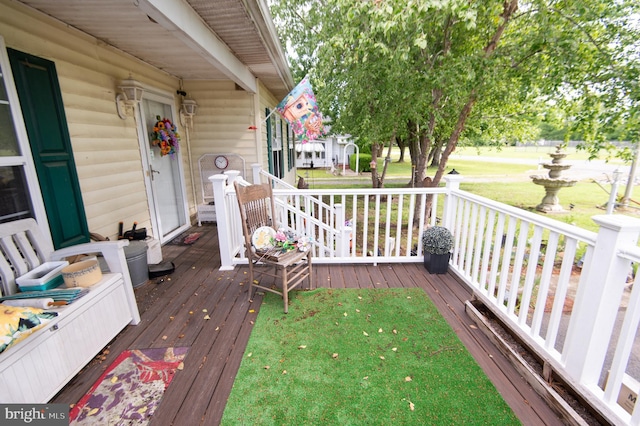 5294 Bucktown Rd, Cambridge, MD 21613 - wooden deck with a yard