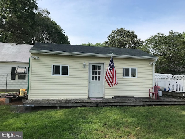 5294 Bucktown Rd, Cambridge, MD 21613 - rear view of property with a deck