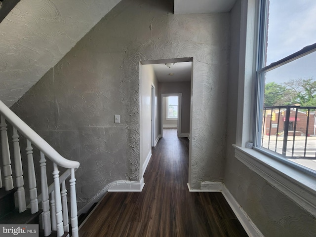 1000 E Preston St, Baltimore, MD 21202 - hall with wood finished floors and baseboards