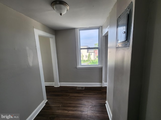 1000 E Preston St, Baltimore, MD 21202 - corridor with dark wood-style flooring and baseboards