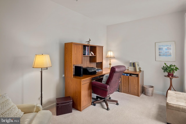 7305 Brookview Rd Unit 207, Elkridge, MD 21075 - home office featuring light carpet and baseboards