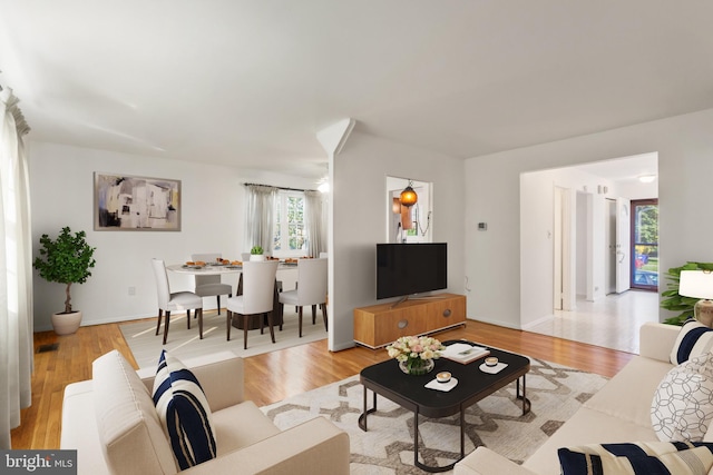 7602 Woodruff Ct, Laurel, MD 20707 - living room with light wood-type flooring