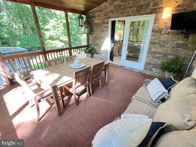 1027 Hart Rd, Baltimore, MD 21286 - deck with outdoor dining area