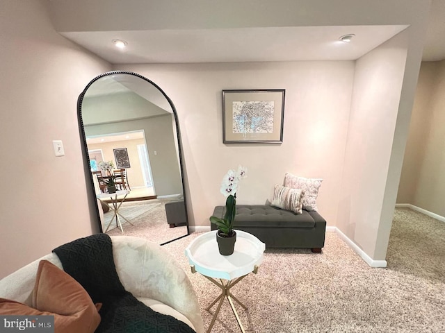 1027 Hart Rd, Baltimore, MD 21286 - carpeted living room featuring baseboards