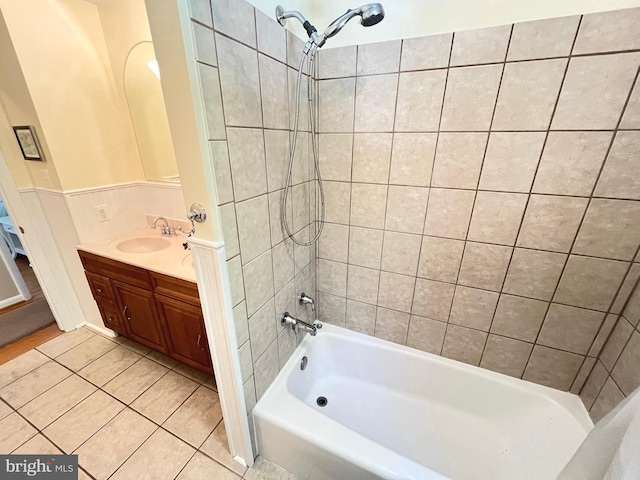 1027 Hart Rd, Baltimore, MD 21286 - full bathroom with vanity, shower / tub combination, and tile patterned flooring