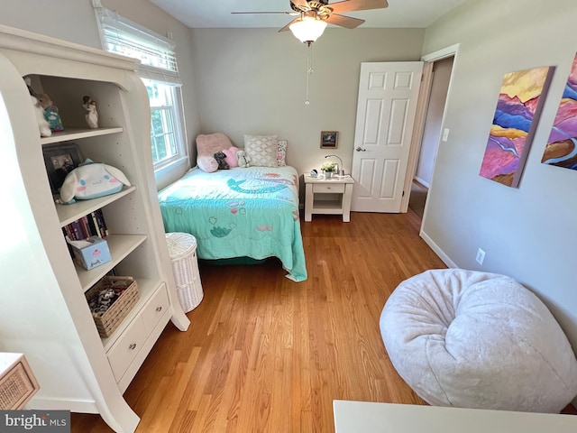 1027 Hart Rd, Baltimore, MD 21286 - bedroom with wood finished floors and ceiling fan