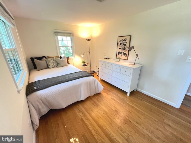 1027 Hart Rd, Baltimore, MD 21286 - bedroom featuring light wood-style flooring and baseboards