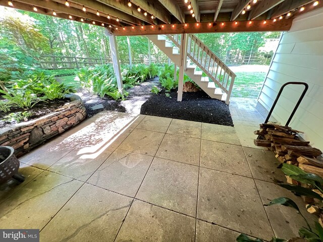1027 Hart Rd, Baltimore, MD 21286 - view of patio with stairway