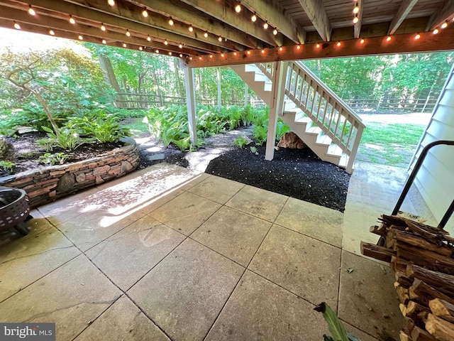 1027 Hart Rd, Baltimore, MD 21286 - view of patio with stairs