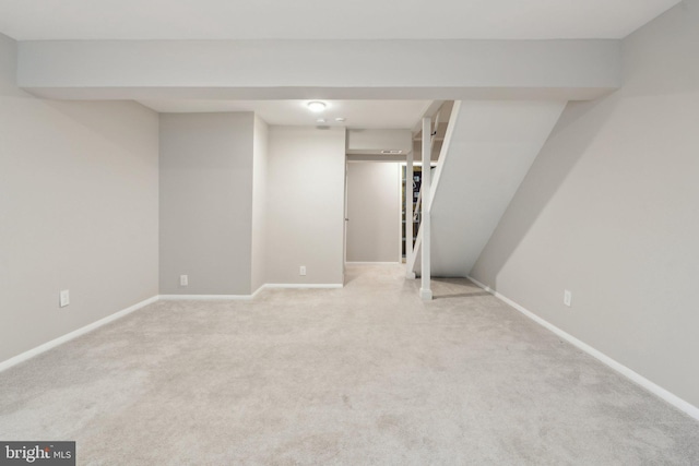 6842 Heatherway Ct, Alexandria, VA 22315 - finished below grade area with carpet flooring and baseboards