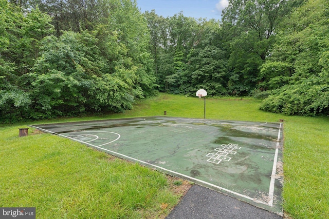 6842 Heatherway Ct, Alexandria, VA 22315 - view of basketball court featuring a yard and community basketball court