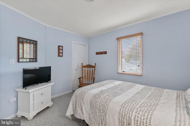 537 Candlelight Ln, Bethany Beach, DE 19930 - bedroom featuring ornamental molding, carpet flooring, and baseboards