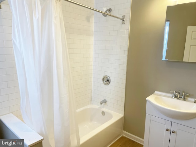 978 N 45th St, Philadelphia, PA 19104 - bathroom featuring vanity and shower / bathtub combination with curtain