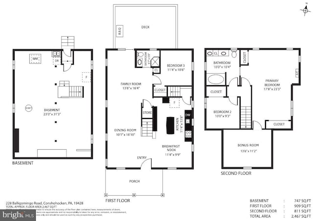 228 Balligomingo Rd, Conshohocken, PA 19428 - home floor plan