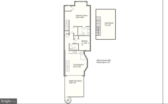 408 M St NW Unit 4, Washington, DC 20001 - home floor plan